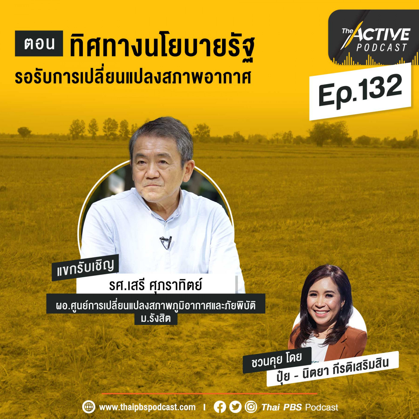 The Active Podcast EP. 132: ทิศทางนโยบายรัฐ รอรับการเปลี่ยนแปลงสภาพอากาศ