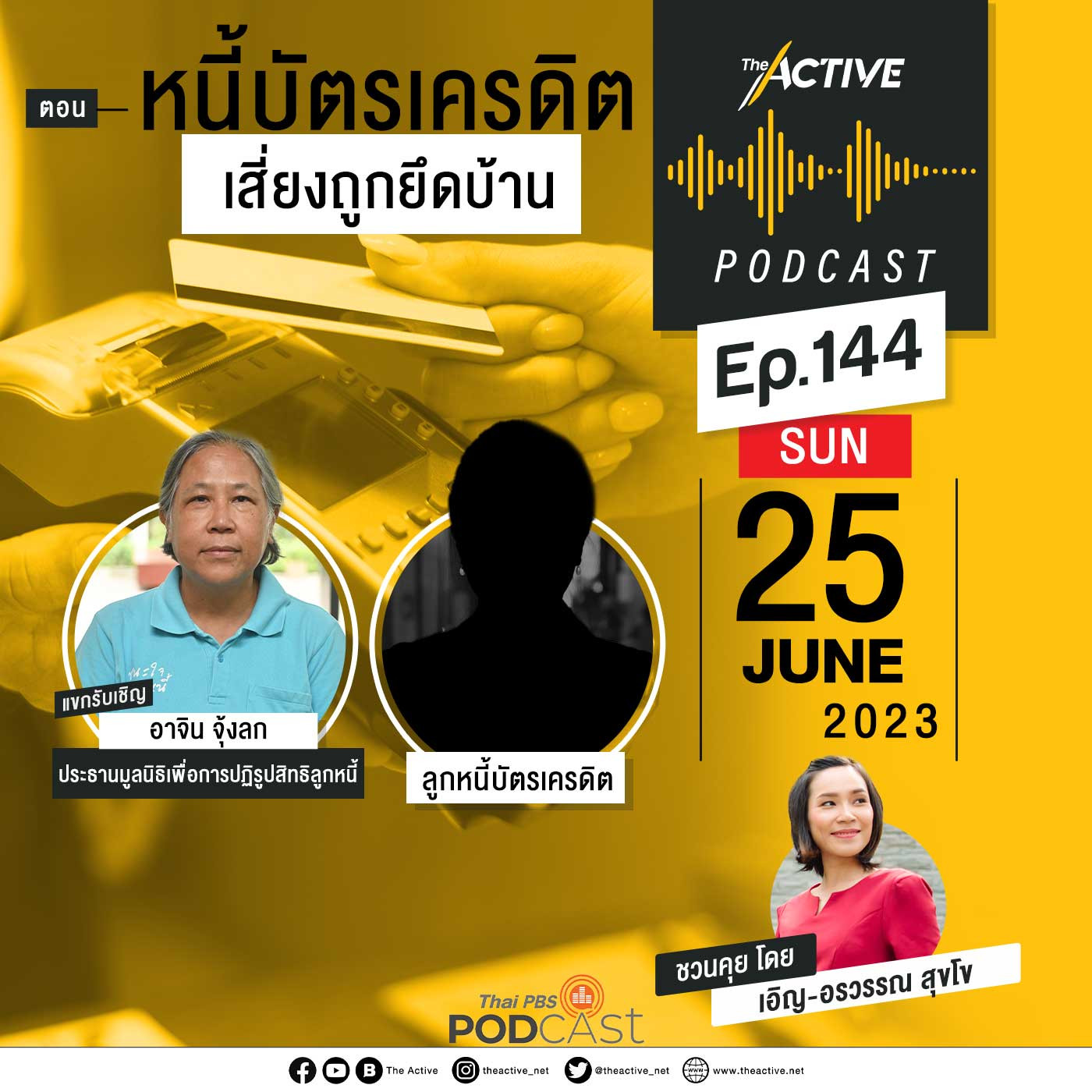 The Active Podcast EP. 144: หนี้บัตรเครดิต เสี่ยงถูกยึดบ้าน