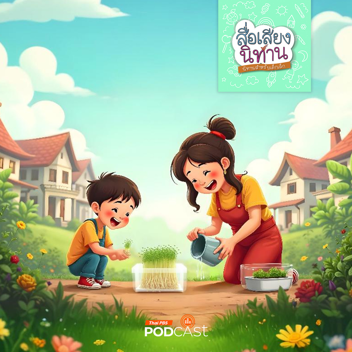 สื่อเสียงนิทาน : นิทานเด็กเล็ก : ถั่วงอกของตอเต้ย