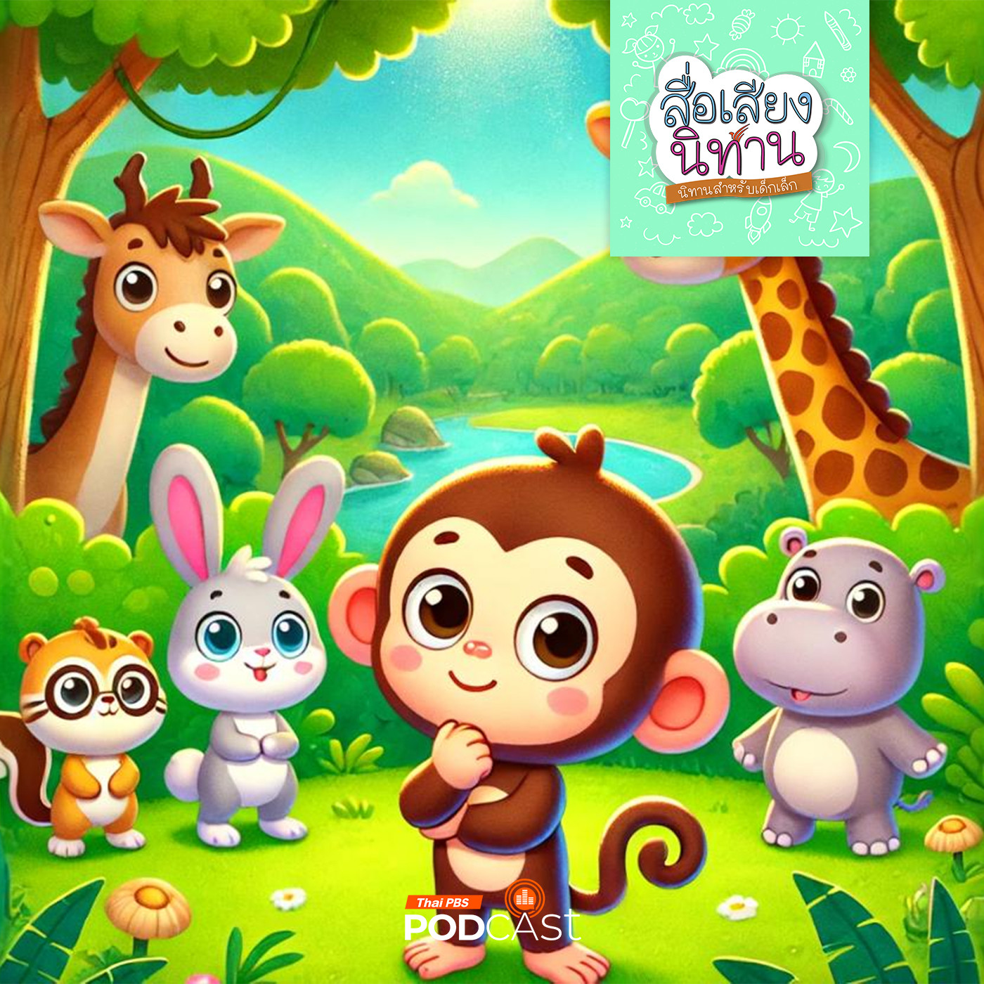 สื่อเสียงนิทาน : นิทานเด็กเล็ก : บทเรียนในป่าใหญ่ของโจโจ้